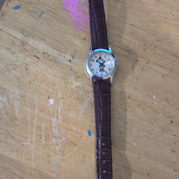 Minnie Mouse Silver and Brown Women's Watch - Picture 2 of 4